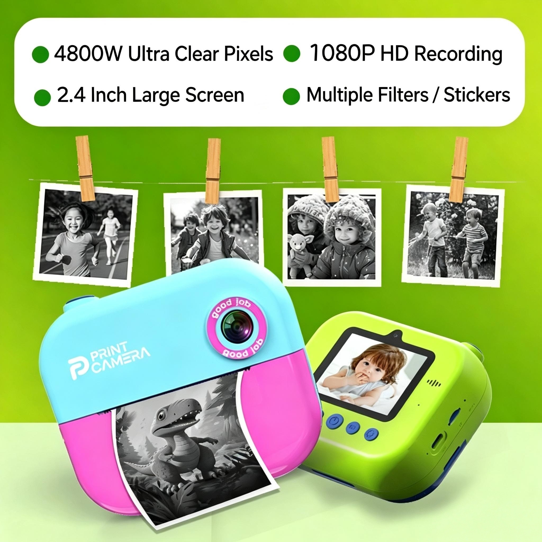 Kids Instant Print Camera,4800W Pixels 1