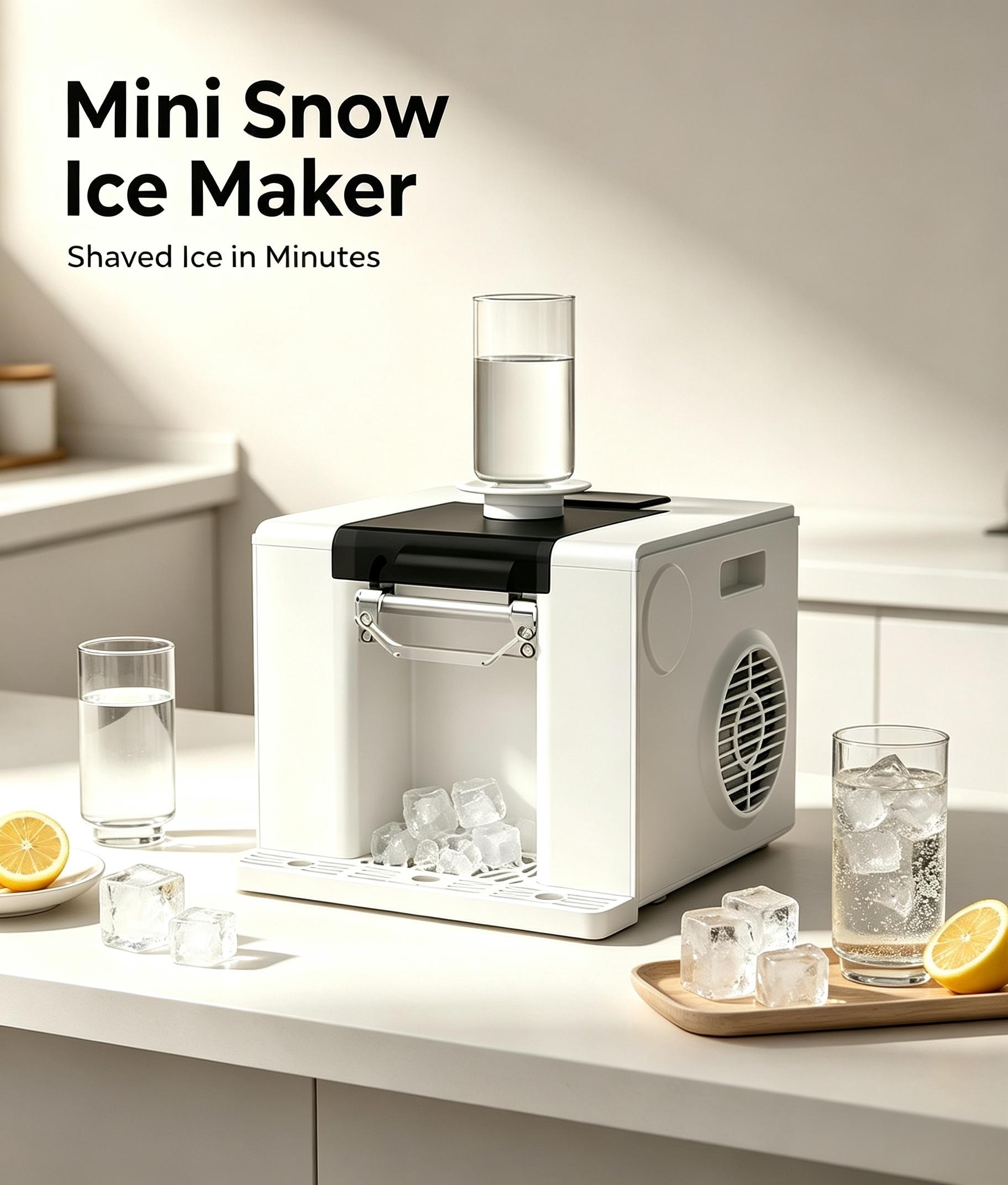 Countertop Mini Snow Ice Maker Home Auto