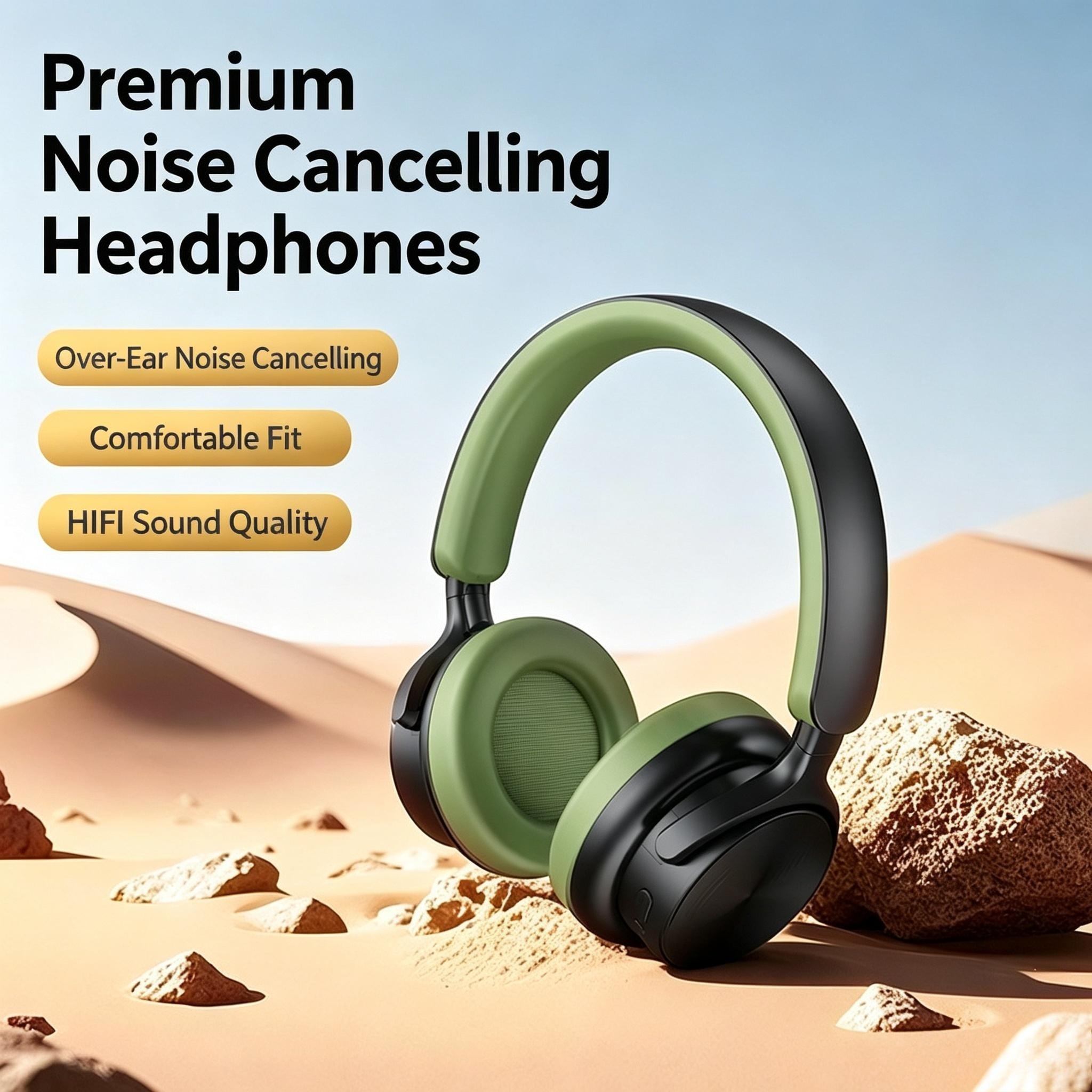 Retro Wireless Over-Ear Noise Cancelling