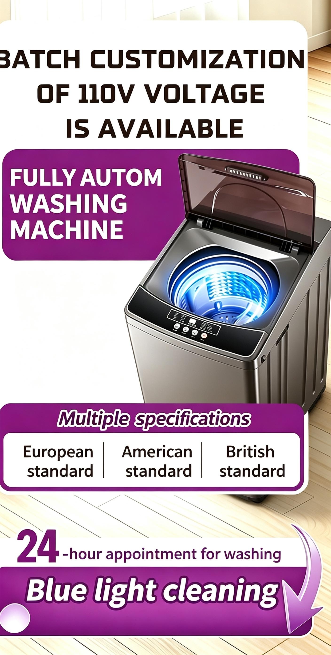 Fully Automatic Top Load Washer, Blue Li