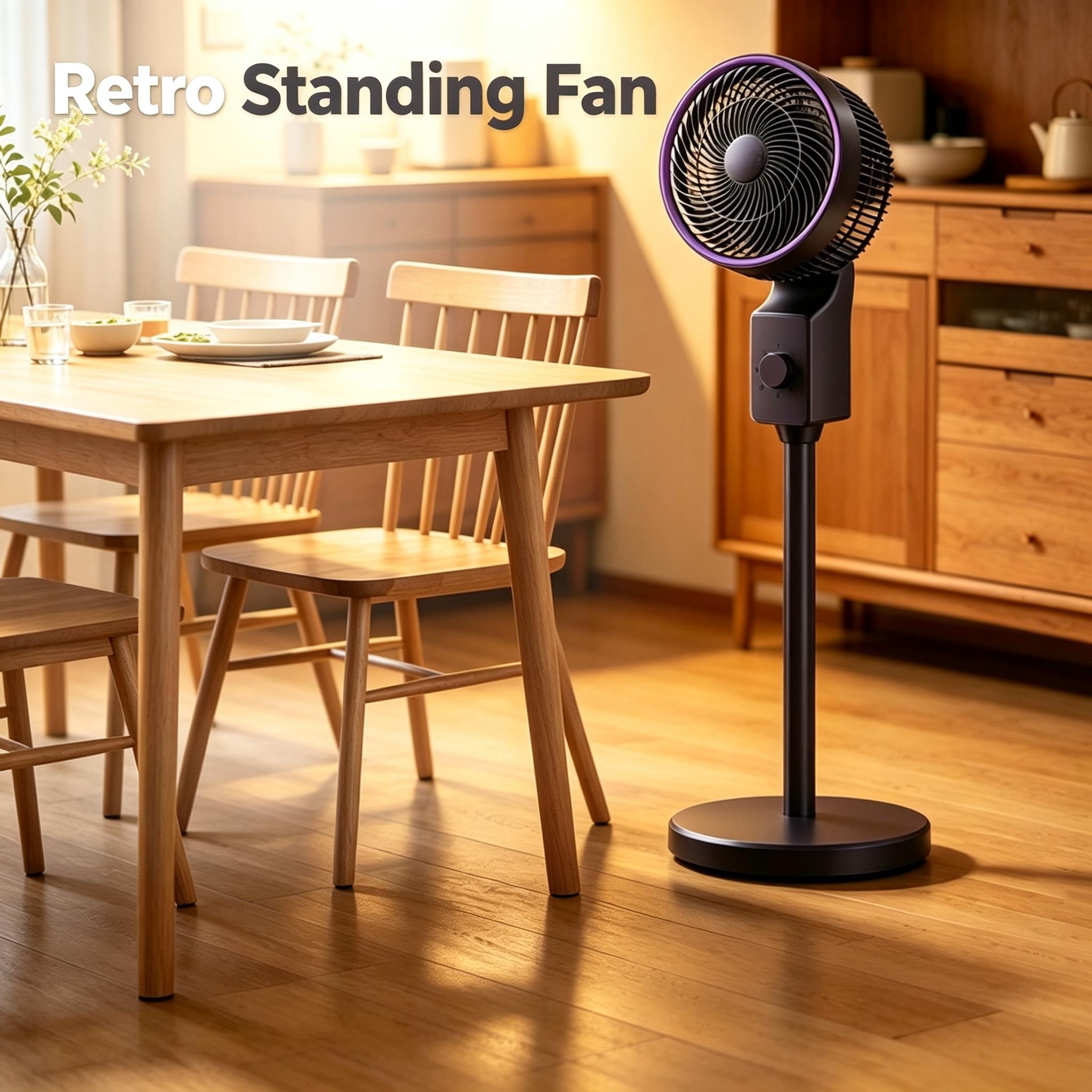 Vintage Standing Air Circulation Fan Mec