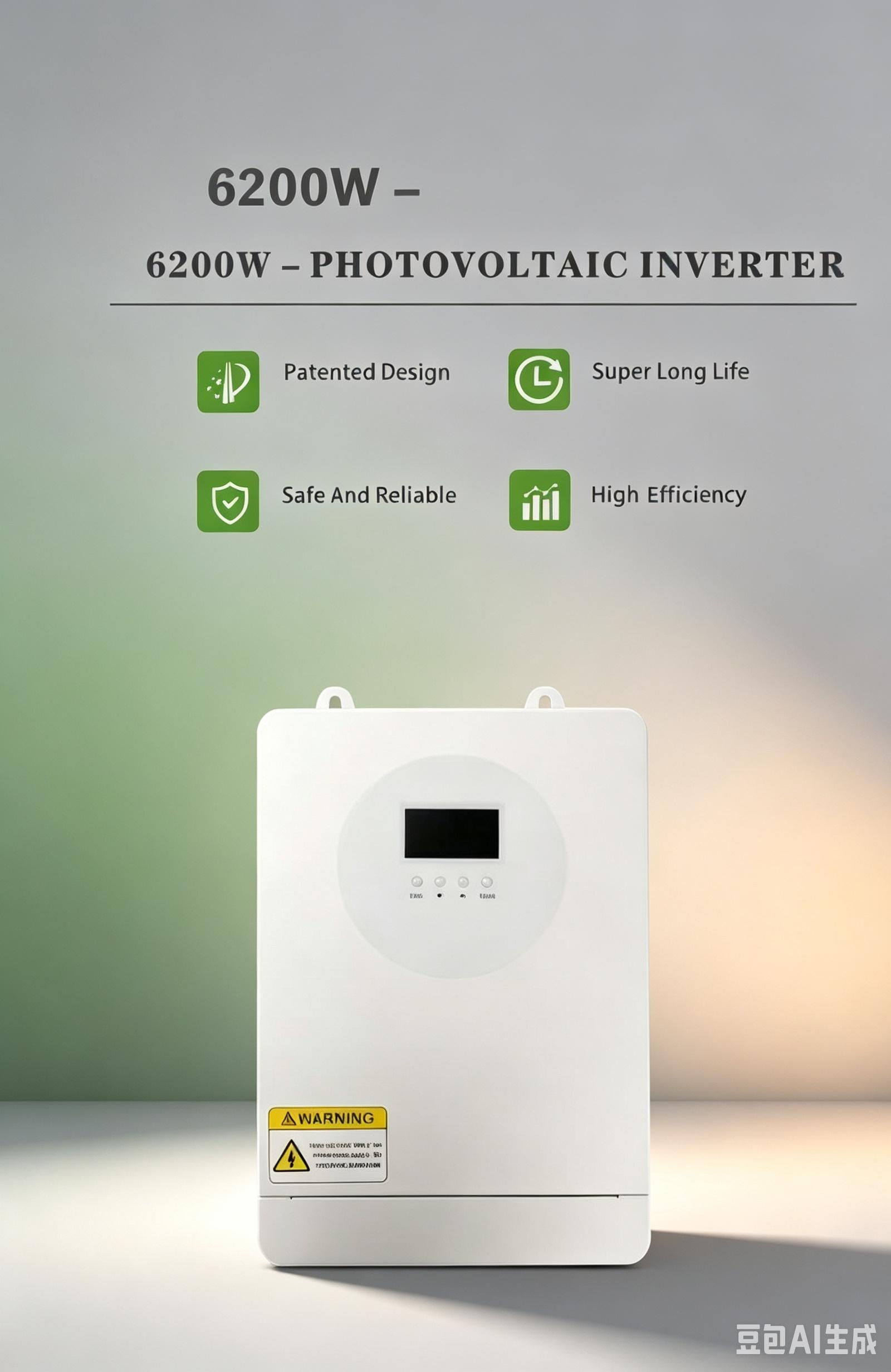 6200W Hybrid Solar Inverter On/Off Grid 