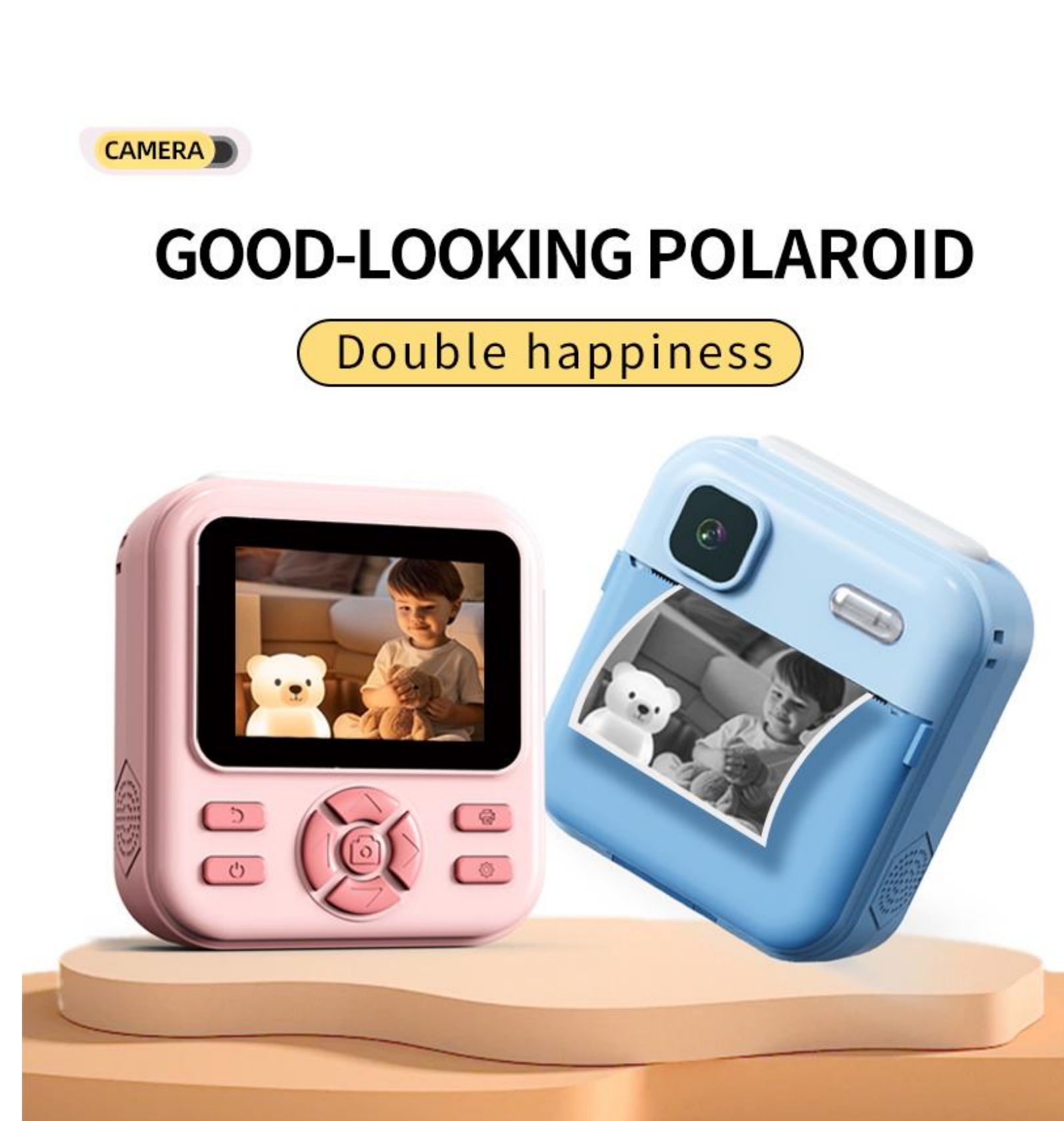 Kids Instant Print Camera, Portable Digi